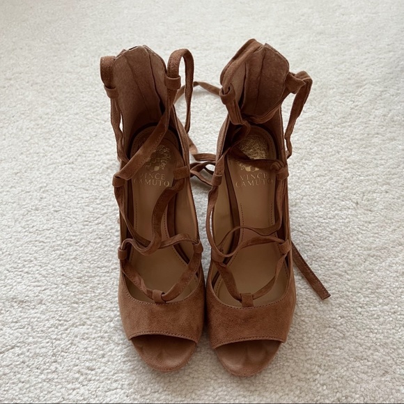 Vince Camuto Lace Up Heels - Picture 6 of 11